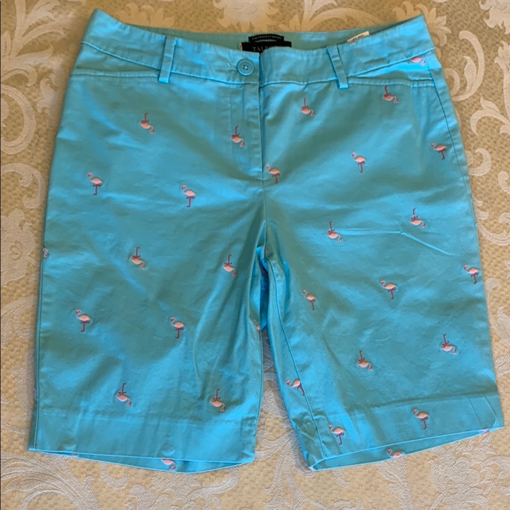 Talbots Blue Bermuda Shorts Lightweight Summer Style